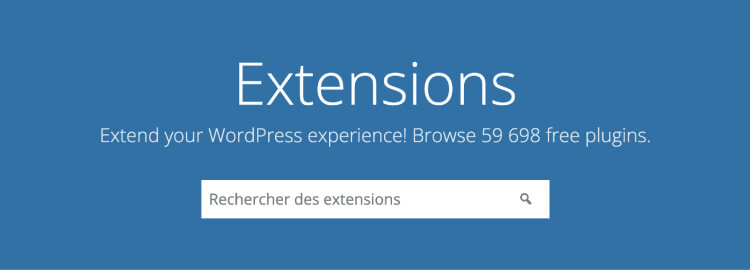 Extensions Wordpress