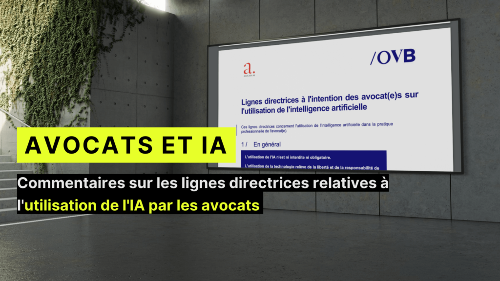 Tarik Hennen - Commentaires sur les lignes directrices relatives à l'utilisation de l'IA par les avocats 2